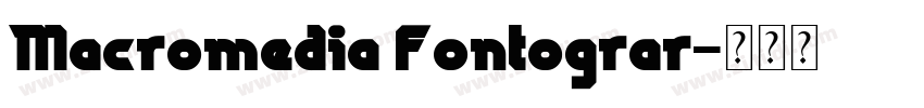 Macromedia Fontograr字体转换